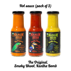 Hot Sauce - The Original + Kantha Bomb + Smoky Bhoot (Pack of 3)