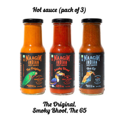 Hot Sauce - The Original + Smoky Bhoot + The 65 (Pack of 3)